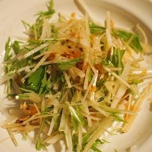 ヘルシーサラダ～大根＋水菜＋桜えび